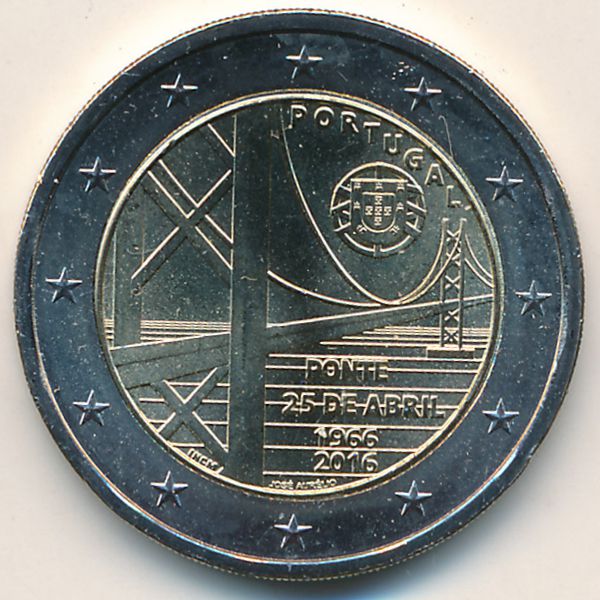 Португалия, 2 евро (2016 г.)
