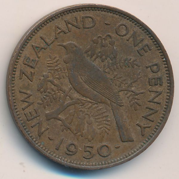 Новая Зеландия, 1 пенни (1950 г.)