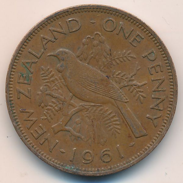 Новая Зеландия, 1 пенни (1961 г.)