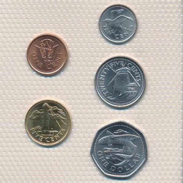 Барбадос, Набор монет