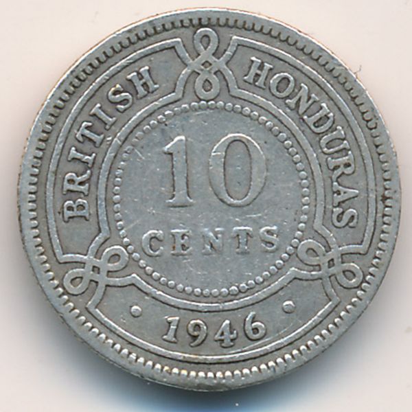 Британский Гондурас, 10 центов (1946 г.)