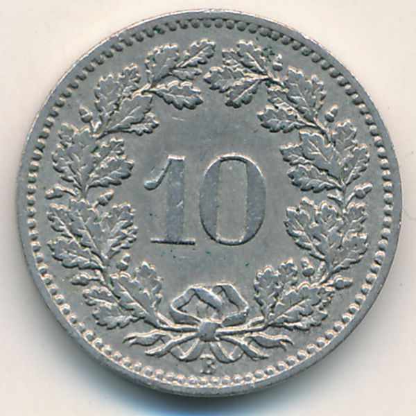 Швейцария, 10 раппенов (1897 г.)