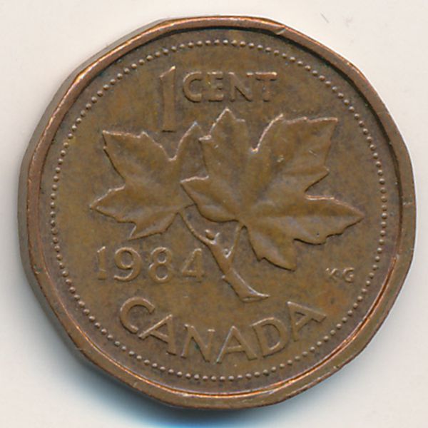 Канада, 1 цент (1984 г.)