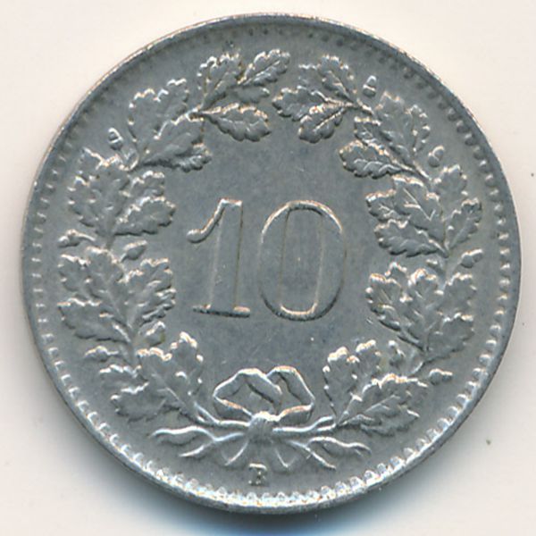 Швейцария, 10 раппенов (1945 г.)