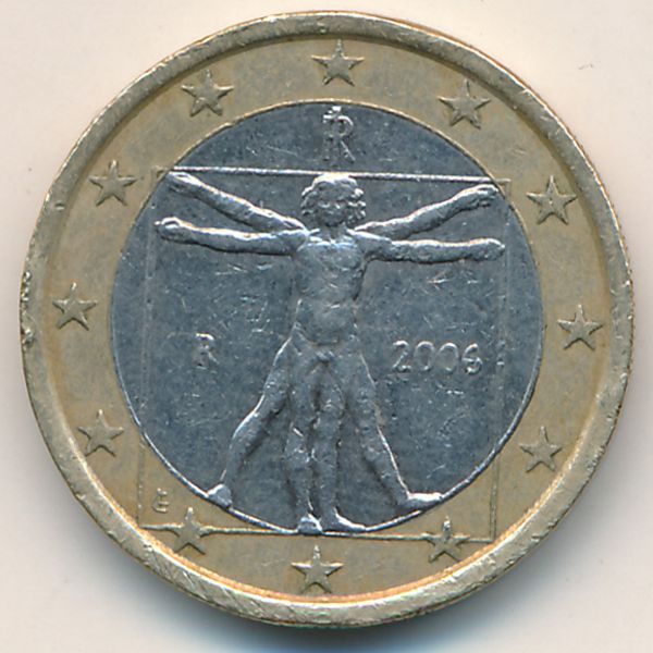 Италия, 1 евро (2006 г.)