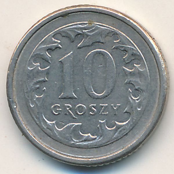Польша, 10 грошей (1998 г.)