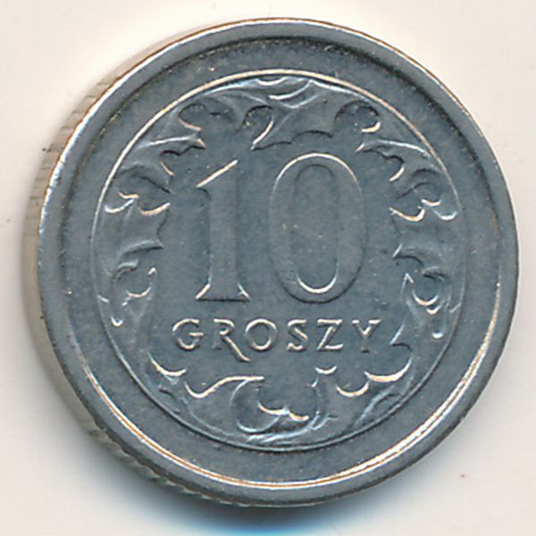 Польша, 10 грошей (2000 г.)