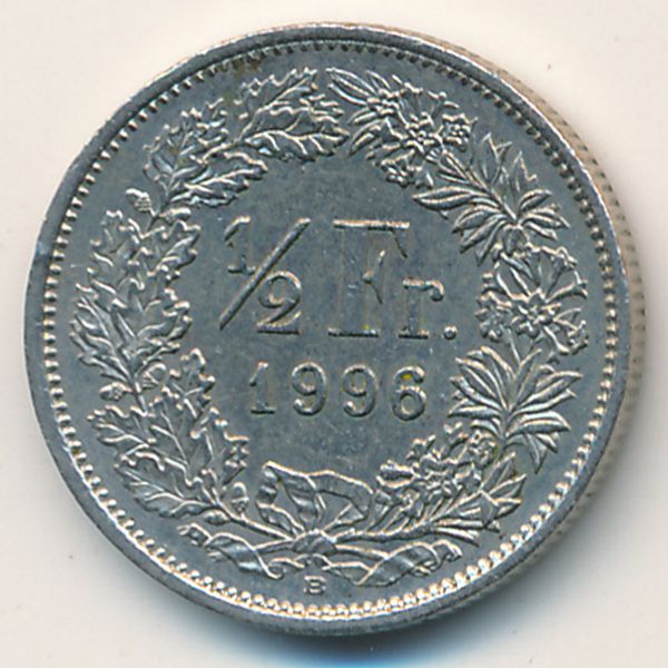 Швейцария, 1/2 франка (1996 г.)