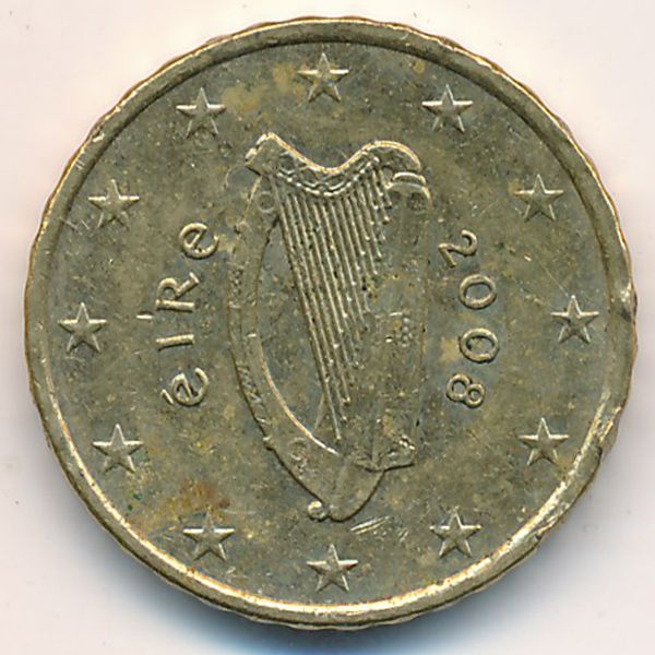 Ирландия, 10 евроцентов (2008 г.)