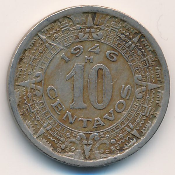 Мексика, 10 сентаво (1946 г.)