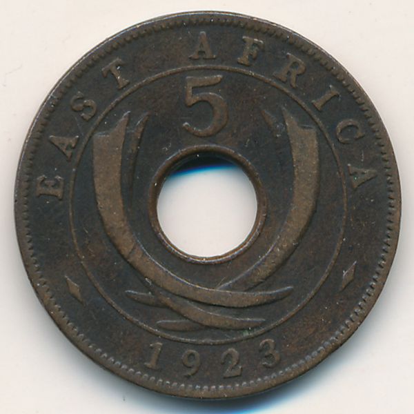 Восточная Африка, 5 центов (1923 г.)