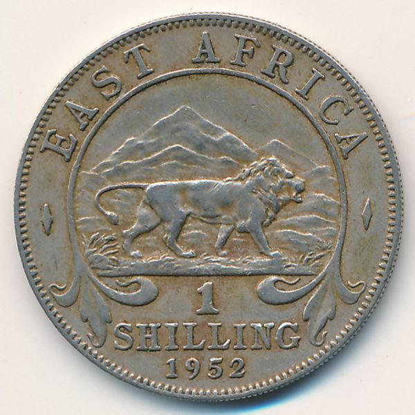 Восточная Африка, 1 шиллинг (1952 г.)