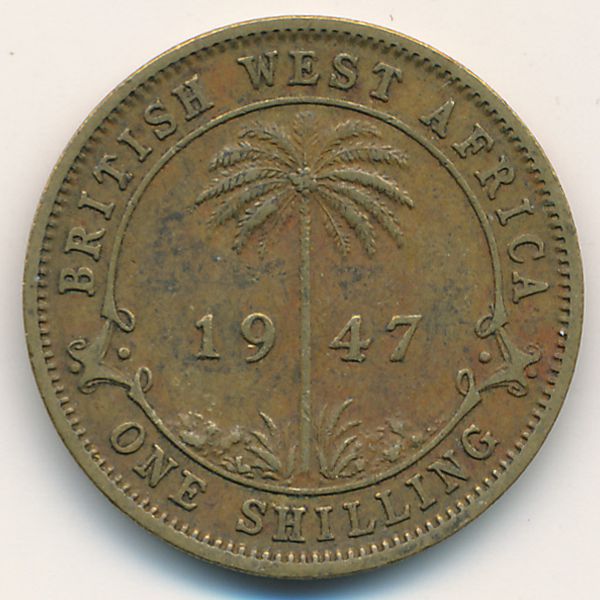 Британская Западная Африка, 1 шиллинг (1947 г.)