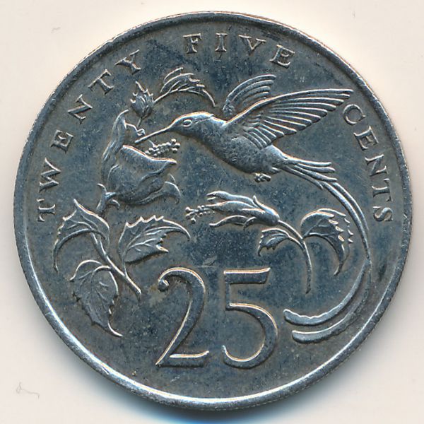 Ямайка, 25 центов (1987 г.)