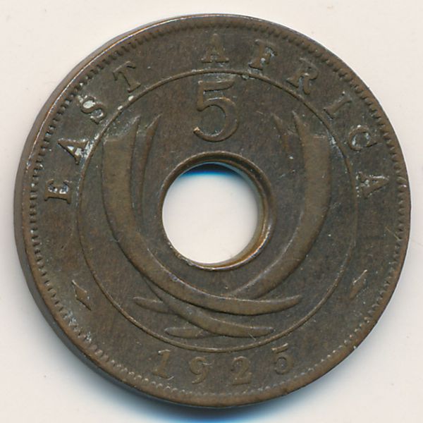 Восточная Африка, 5 центов (1925 г.)