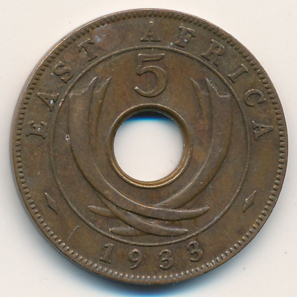 Восточная Африка, 5 центов (1933 г.)