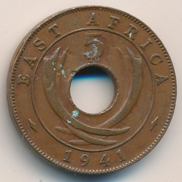 Восточная Африка, 5 центов (1941 г.)