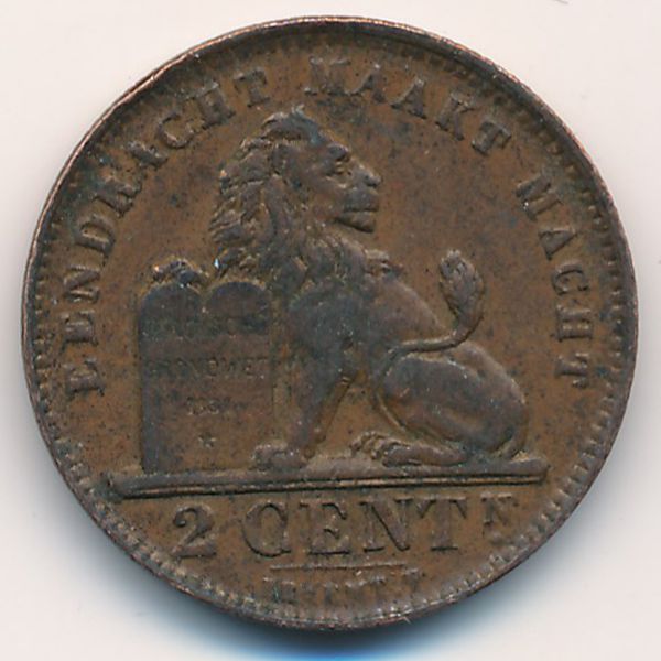 Бельгия, 2 сентима (1919 г.)