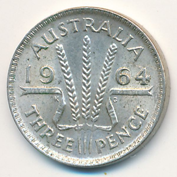 Австралия, 3 пенса (1964 г.)