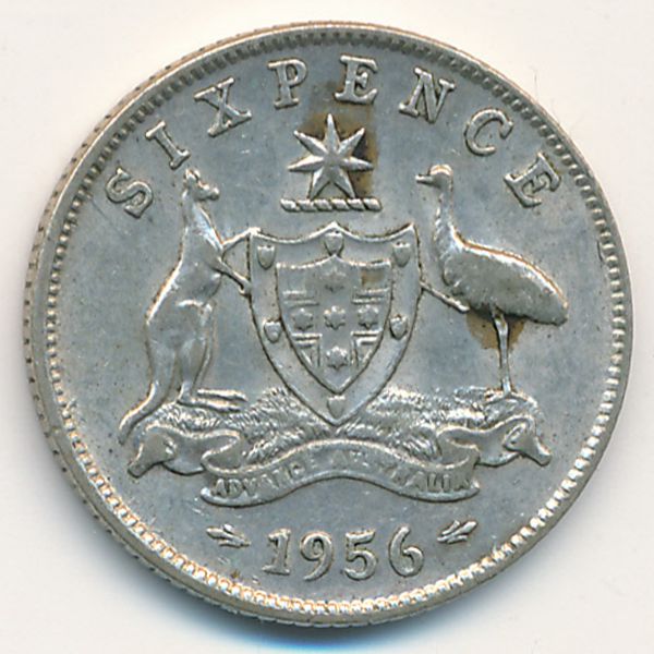 Австралия, 6 пенсов (1956 г.)