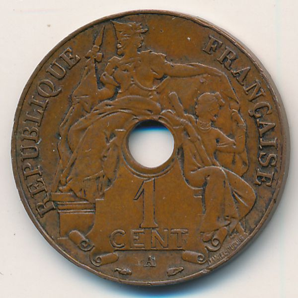 Французский Индокитай, 1 цент (1937 г.)