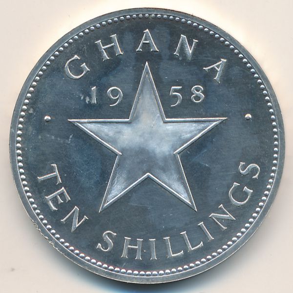 Гана, 10 шиллингов (1958 г.)