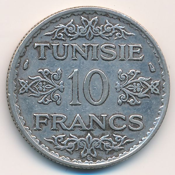 Тунис, 10 франков (1934 г.)