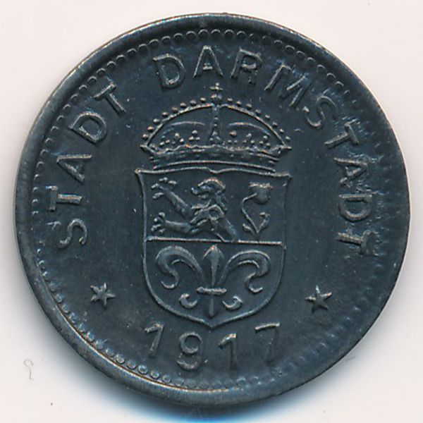 Дармштадт., 10 пфеннигов (1917 г.)