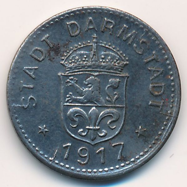 Дармштадт., 10 пфеннигов (1917 г.)