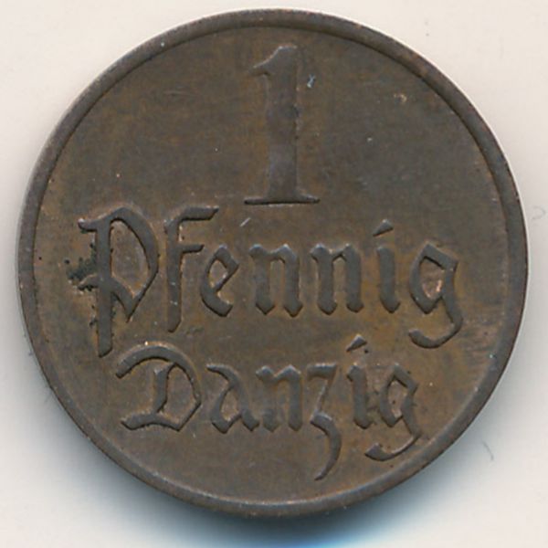 Данциг, 1 пфенниг (1926 г.)