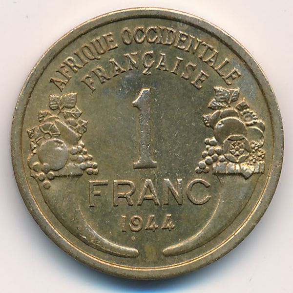 Французская Западная Африка, 1 франк (1944 г.)