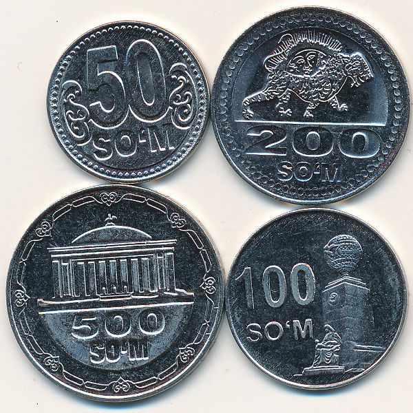 Узбекистан, Набор монет (2018 г.)