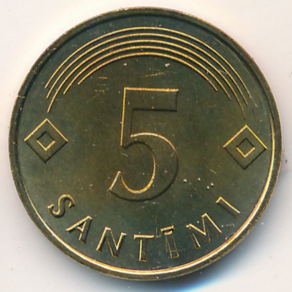 Латвия, 5 сантим (1992 г.)