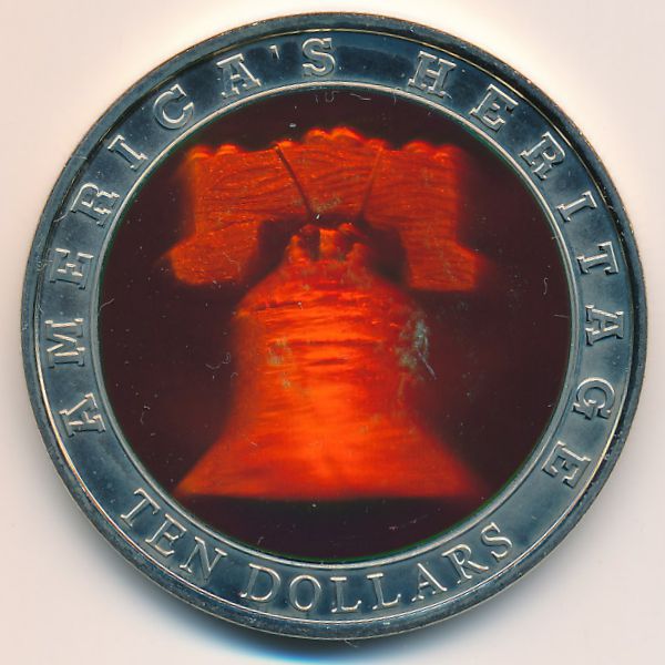 Либерия, 10 долларов (2002 г.)