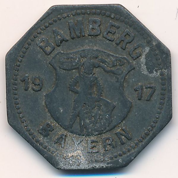 Бамберг., 10 пфеннигов (1917 г.)
