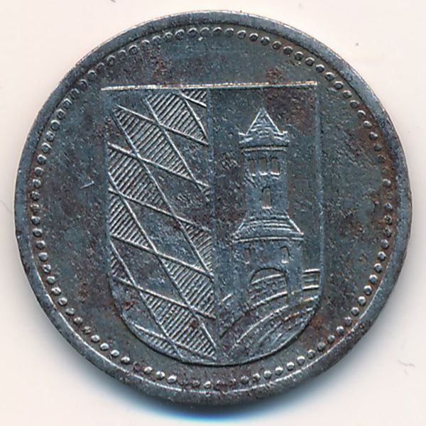 Гюнцбург., 10 пфеннигов (1917 г.)