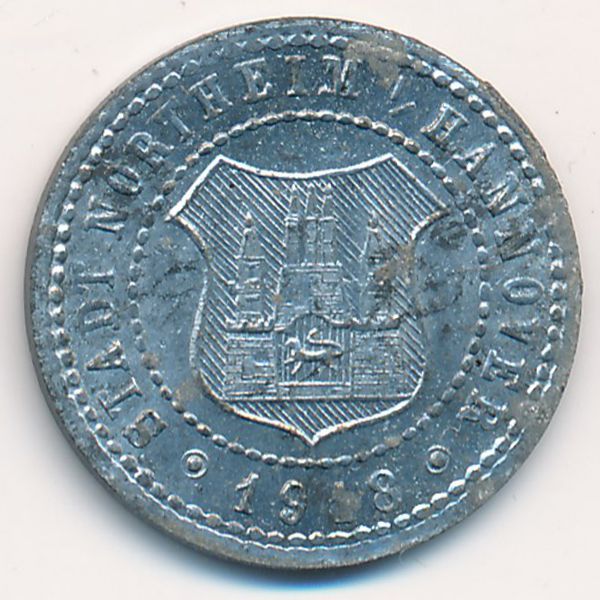 Нортхайм., 10 пфеннигов (1918 г.)