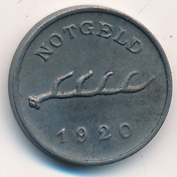 Кальв., 1 пфенниг (1920 г.)