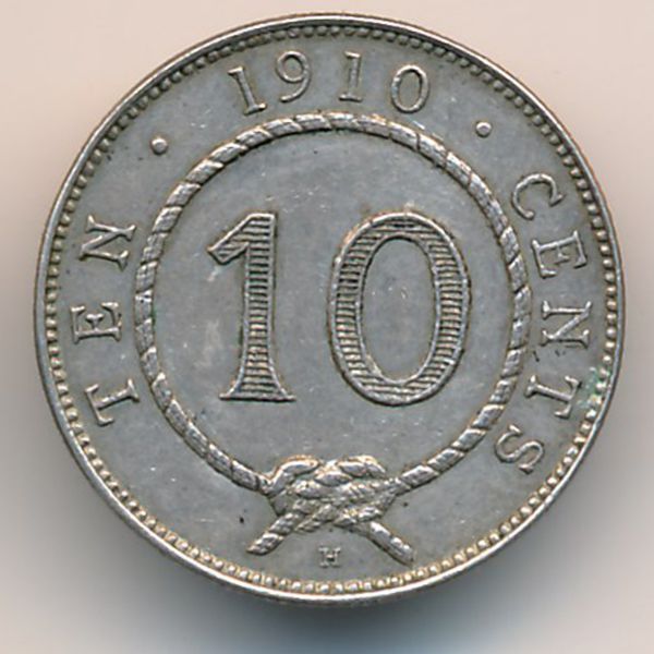 Саравак, 10 центов (1910 г.)