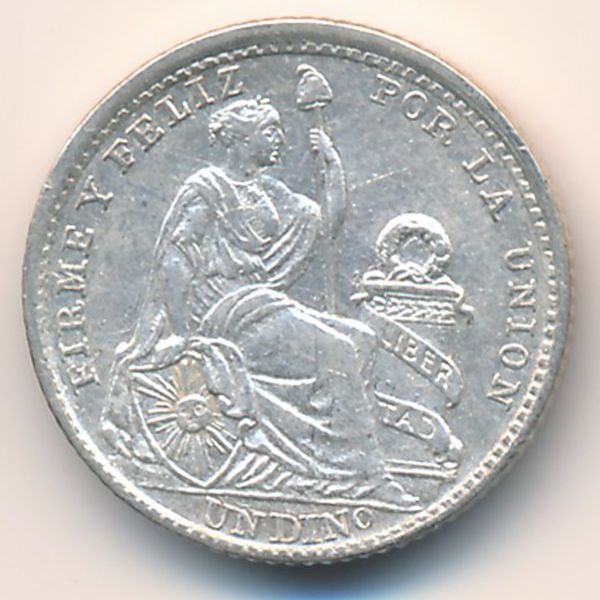 Перу, 1 динеро (1906 г.)