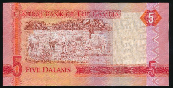 Гамбия, 5 даласи (2015 г.)