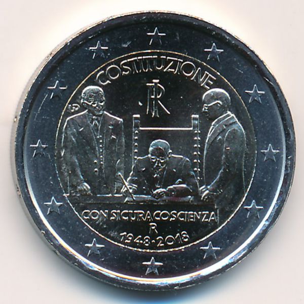 Италия, 2 евро (2018 г.)
