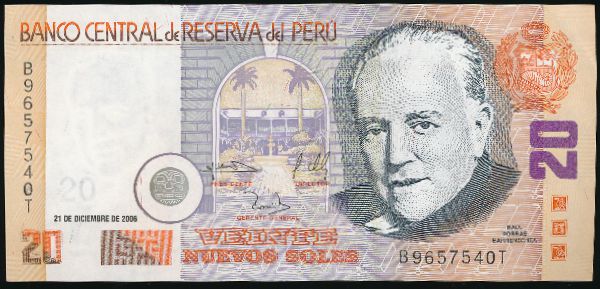 Перу, 20 новых солей (2006 г.)