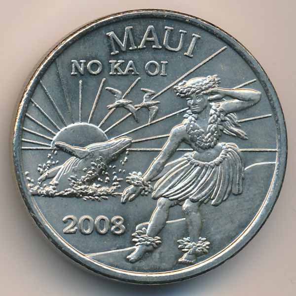 Гавайские острова., 2 доллара (2008 г.)