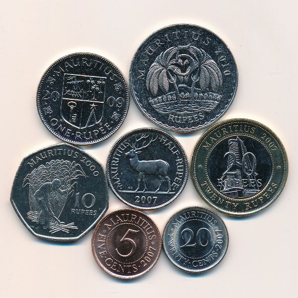 Маврикий, Набор монет