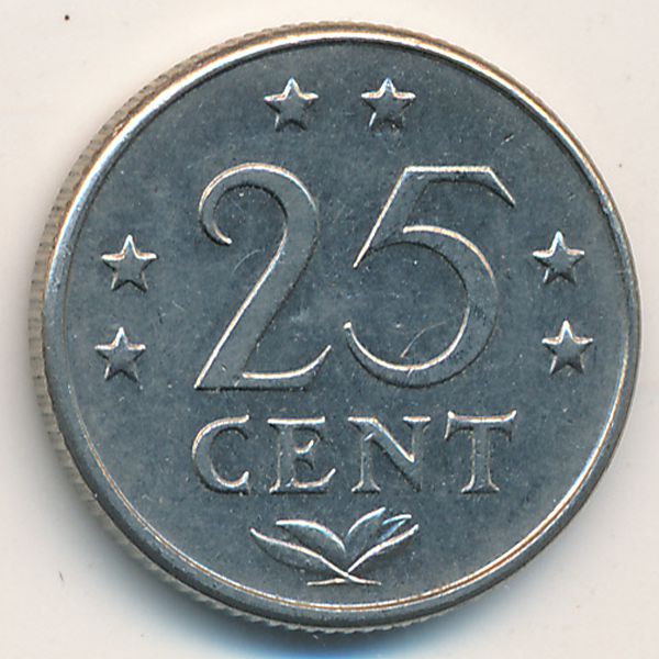 Антильские острова, 25 центов (1970 г.)