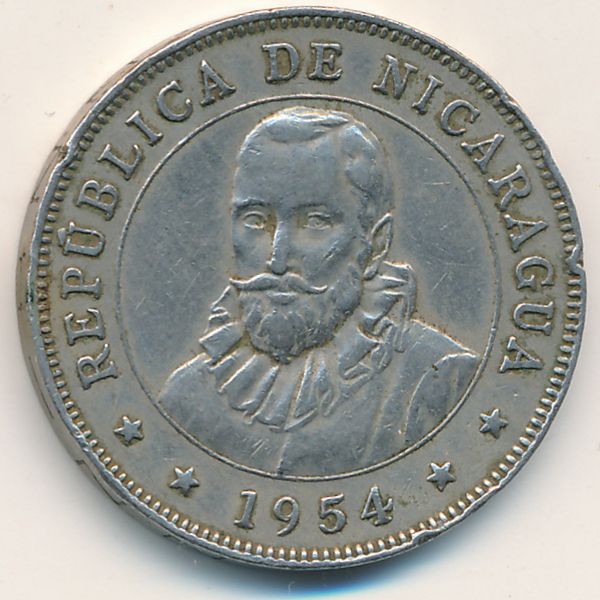 Никарагуа, 50 сентаво (1954 г.)
