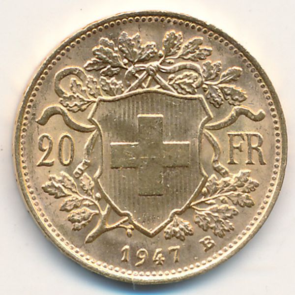 Швейцария, 20 франков (1947 г.)
