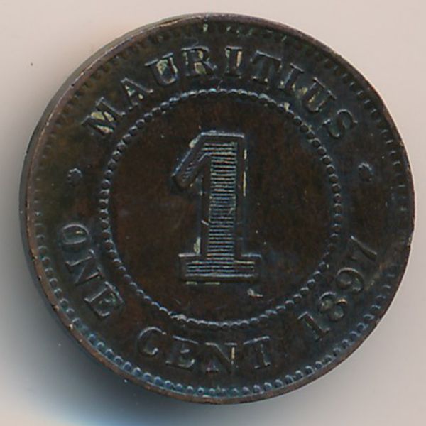 Маврикий, 1 цент (1897 г.)