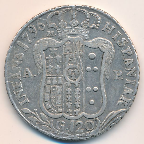 Неаполь и Сицилия, 120 гран (1796 г.)